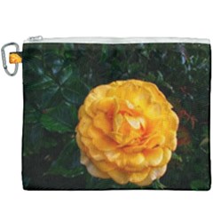 Yellow Rose Canvas Cosmetic Bag (xxxl) by okhismakingart