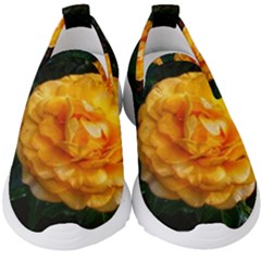 Yellow Rose Kids  Slip On Sneakers by okhismakingart