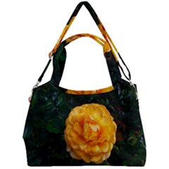 Yellow Rose Double Compartment Shoulder Bag by okhismakingart