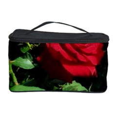 Deep Red Rose Cosmetic Storage by okhismakingart