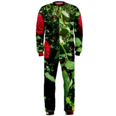 Deep Red Rose Onepiece Jumpsuit (men)  by okhismakingart