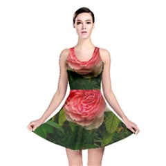 Complex Pink Rose Reversible Skater Dress by okhismakingart