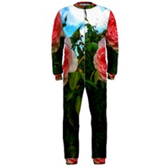 Complex Pink Rose Onepiece Jumpsuit (men)  by okhismakingart