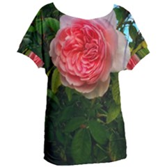 Complex Pink Rose Women s Oversized Tee by okhismakingart