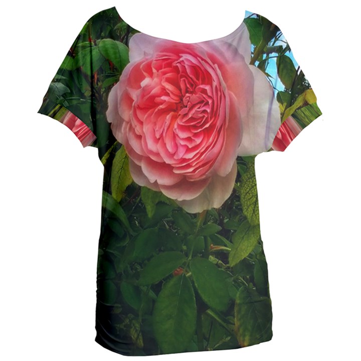 Complex Pink Rose Women s Oversized Tee