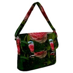 Complex Pink Rose Buckle Messenger Bag