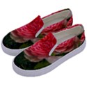 Complex Pink Rose Kids  Canvas Slip Ons View2