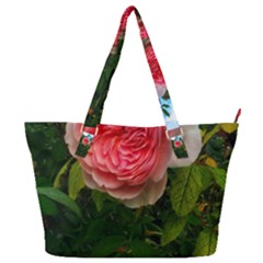 Complex Pink Rose Full Print Shoulder Bag by okhismakingart