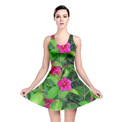 Purple Park Flowers Reversible Skater Dress by okhismakingart