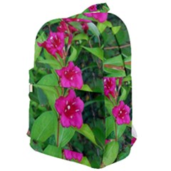 Purple Park Flowers Classic Backpack by okhismakingart