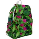 Purple Park Flowers Top Flap Backpack View2