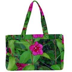 Purple Park Flowers Canvas Work Bag by okhismakingart