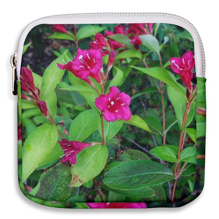 Purple Park Flowers Mini Square Pouch