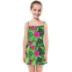 Purple Park Flowers Kids  Summer Sun Dress by okhismakingart