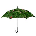 Red and White Park Flowers Hook Handle Umbrellas (Medium) View3