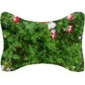 Red and White Park Flowers Seat Head Rest Cushion View1