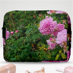 Light Pink Roses Make Up Pouch (large) by okhismakingart