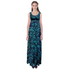 Sidewalk Flower Empire Waist Maxi Dress by okhismakingart