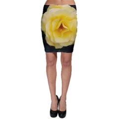 Pale Yellow Rose Bodycon Skirt by okhismakingart