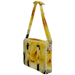 Pale Yellow Rose Cross Body Office Bag by okhismakingart