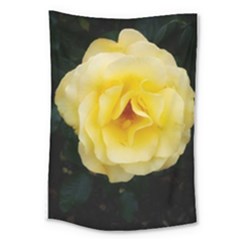 Pale Yellow Rose Large Tapestry by okhismakingart