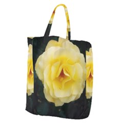 Pale Yellow Rose Giant Grocery Tote by okhismakingart