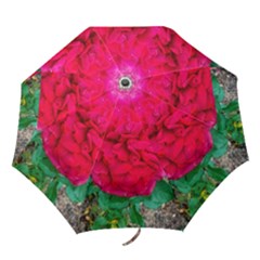 Folded Red Rose Folding Umbrellas by okhismakingart