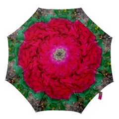 Folded Red Rose Hook Handle Umbrellas (medium) by okhismakingart