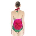 Folded Red Rose Halter Swimsuit View2