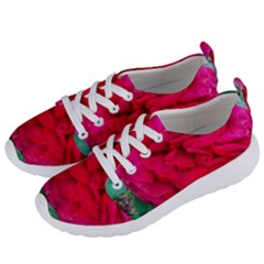 Folded Red Rose Women s Lightweight Sports Shoes by okhismakingart