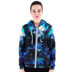 Cascade Of Flowers Women s Zipper Hoodie by okhismakingart