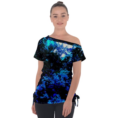 Cascade Of Flowers Tie-up Tee by okhismakingart