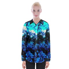 Cascade Of Flowers Womens Long Sleeve Shirt