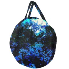 Cascade Of Flowers Giant Round Zipper Tote by okhismakingart