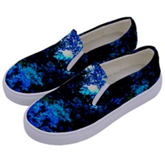 Cascade Of Flowers Kids  Canvas Slip Ons by okhismakingart