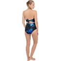 Cascade of Flowers Scallop Top Cut Out Swimsuit View2