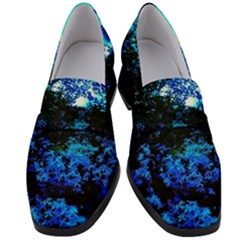 Cascade Of Flowers Women s Chunky Heel Loafers by okhismakingart