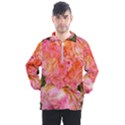 Folded Pink and Orange Rose Men s Half Zip Pullover View1