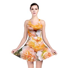 Bunch Of Orange And Pink Roses Reversible Skater Dress by okhismakingart