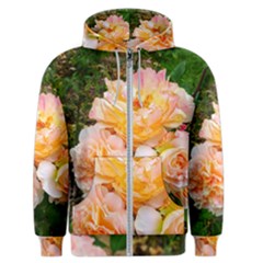 Bunch Of Orange And Pink Roses Men s Zipper Hoodie by okhismakingart