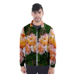 Bunch Of Orange And Pink Roses Men s Windbreaker by okhismakingart