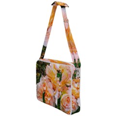 Bunch Of Orange And Pink Roses Cross Body Office Bag by okhismakingart