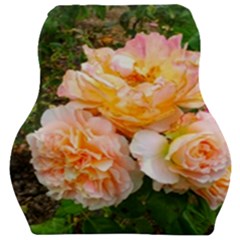 Bunch Of Orange And Pink Roses Car Seat Velour Cushion  by okhismakingart