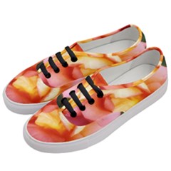 Light Orange And Pink Rose Women s Classic Low Top Sneakers by okhismakingart