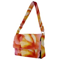 Light Orange And Pink Rose Full Print Messenger Bag by okhismakingart