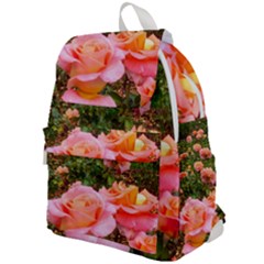 Pink Rose Field Top Flap Backpack by okhismakingart