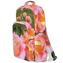 Pink Rose Field Double Compartment Backpack by okhismakingart