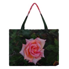 Pink Angular Rose Medium Tote Bag by okhismakingart