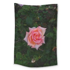 Pink Angular Rose Large Tapestry by okhismakingart