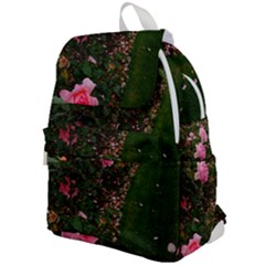 Pink Rose Field (sideways) Top Flap Backpack by okhismakingart